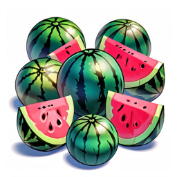 Made 100 times watermelons