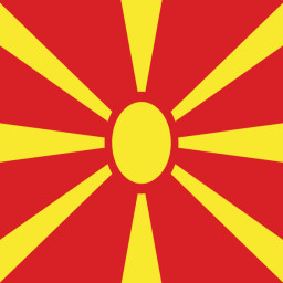 National flag of North Macedonia