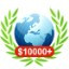 Win in online game finishing with $10 000+