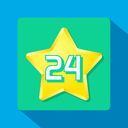 Get 24 stars (square grid)