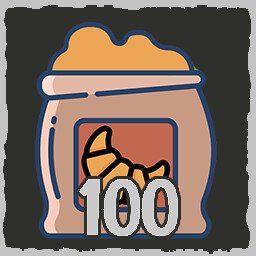 100 Croissant sacks