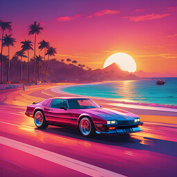 Synthwave Car 3