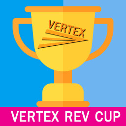 Gold Trophy Award Vertex Rev Cup