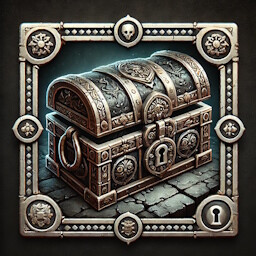 Silver chest.