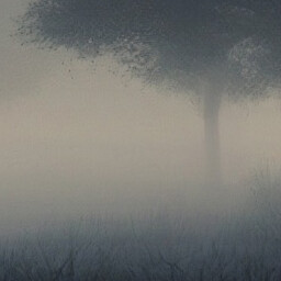 Misty tree