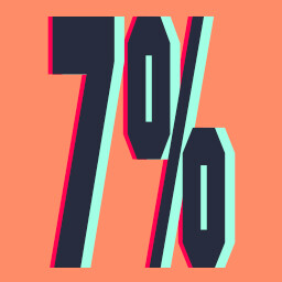 7%