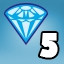 5 diamonds