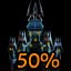 50% OF THE CASTLE IS LIT