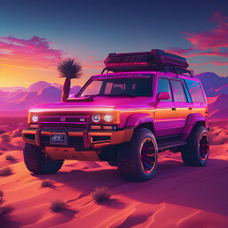 Synthwave Car 8