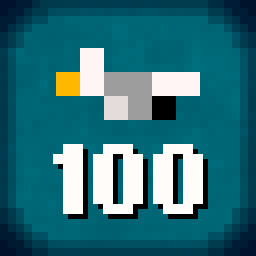 100 Clicked Seagulls