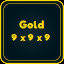 Gold 9 x 9 x 9