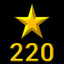 220 Stars Earned