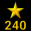 240 Stars Earned