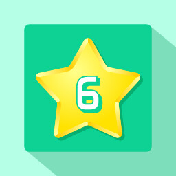 Get 6 stars (square grid)