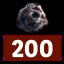 Destroy 200 asteroids