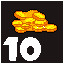 Collect 10 pile of coins