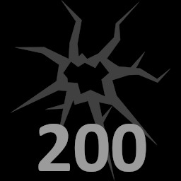 Break 200 objects