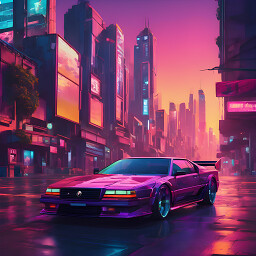 Synthwave Car 6