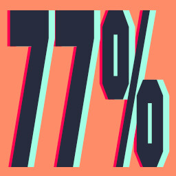 77%