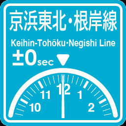 Keihin-Tohoku Negishi Line arrival on time