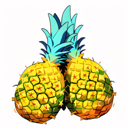 Made 50 times pineapples