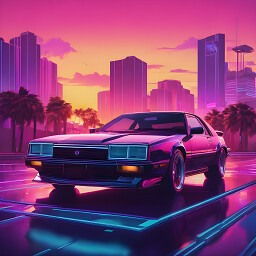 Synthwave Car 5