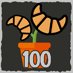 100 Croissant plants