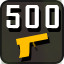 500 pistol kills