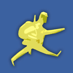 Get golden runner medal