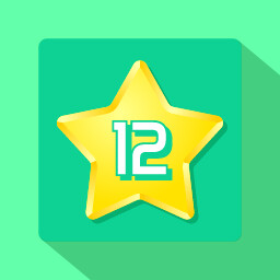 Get 12 stars (square grid)