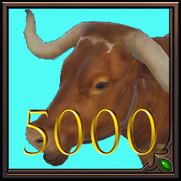 Hunted 5000: Red Longhorn Cattle