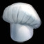 Silver Chef Hat