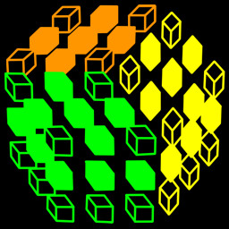 Centers and edges of two layers