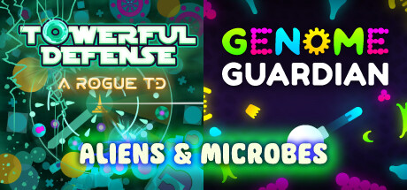 Aliens & Microbes: Towerful Defense × Genome Guardian