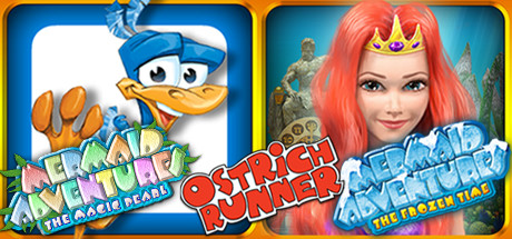 3 in 1 Ostrich Runner+Mermaid Adventures +Mermaid Adventures2