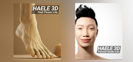 HAELE 3D - Foot and Face Lite Anatomy Drawing References