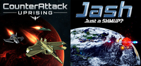 Side-Scrolling Shoot'Em Up × CounterAttack: Uprising & Jash