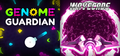 Neon Bullet Hell Shooters: 🧬 Genome Guardian × WAVECADE 👾