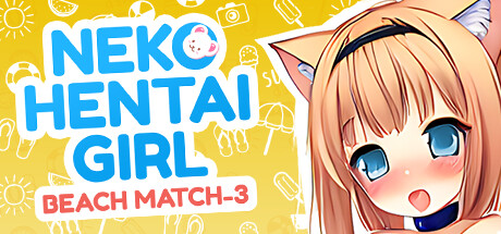 Neko Hentai Girl: Beach Match-3