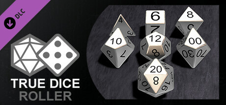 True Dice Roller - Pure Silver Metal Dice