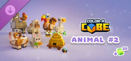 Color a Cube - Farm Animal Pack #2