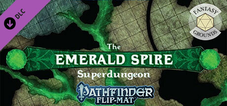 Fantasy Grounds - Pathfinder RPG - Pathfinder Flip-Mat - The Emerald Spire Superdungeon Multi-Pack