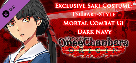 OneeChanbara ORIGIN - Exclusive Saki Costume: Tsubaki-Style Mortal Combat Gi Dark Navy