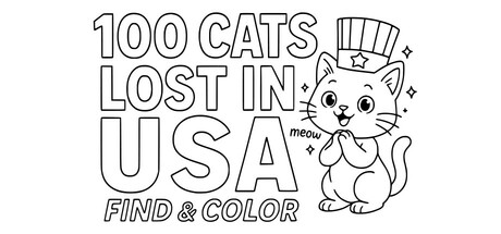100 Cats Lost In USA Find & Color