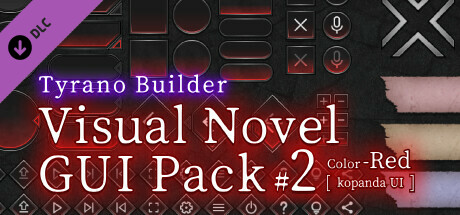 Tyrano Builder - Visual Novel GUI Pack #2 Color-Red [kopanda UI]