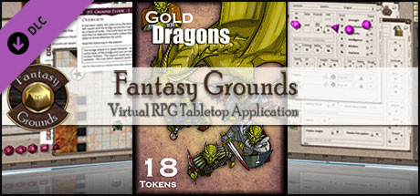 Fantasy Grounds - Gold Dragons (Token Pack)