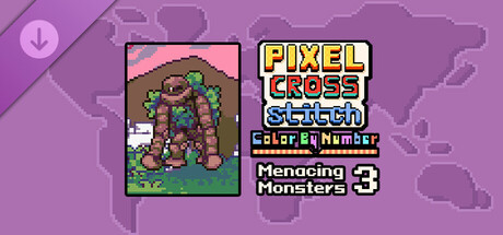 Pixel Cross Stitch - Menacing Monsters Pack 3