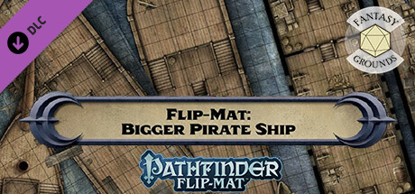 Fantasy Grounds - Pathfinder RPG - Pathfinder Flip-Mat: Bigger Pirate Ship