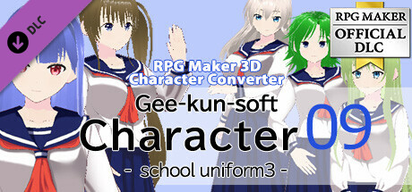 RPG Maker 3D Character Converter - Gee-kun-soft character 09 school uniform 3