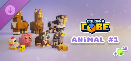 Color-A-Cube - Farm Animal Pack #1